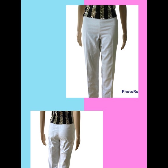 St. John White resort cropped pants size 4 - Picture 14 of 14